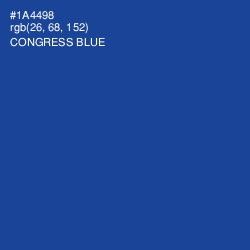 #1A4498 - Congress Blue Color Image